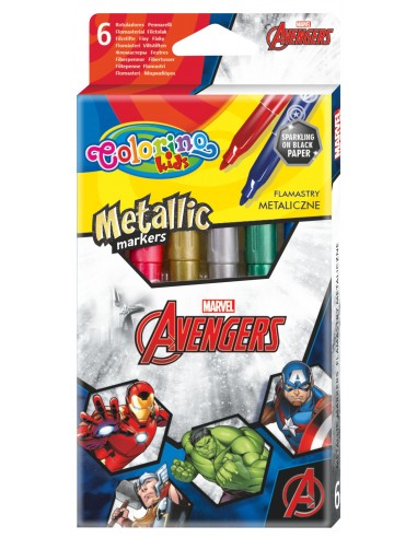 Flamastry metaliczne Colorino Avengers