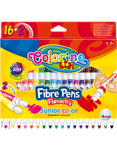 Flamastry Junior 18 kolorów
