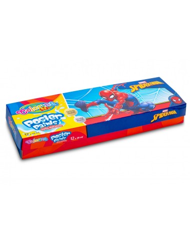 Farby plakatowe 12 Colorino Spiderman