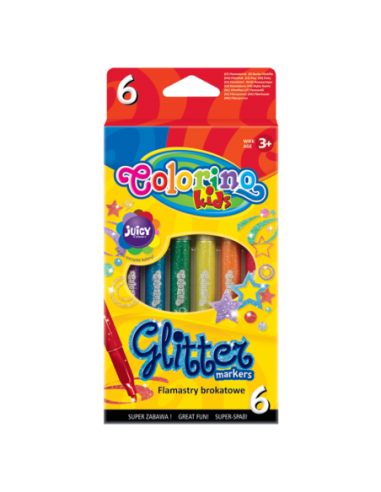Glitter Markers 6 colours