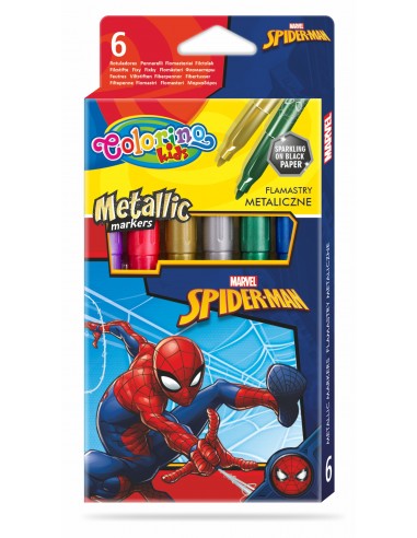 Metallic Markers Colorino Spiderman