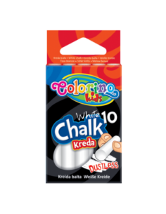 Dustless white chalk 10pcs