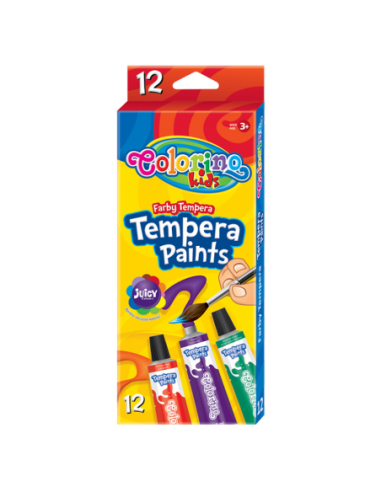 Tempera Paints in Tubes 12ml 12 colours