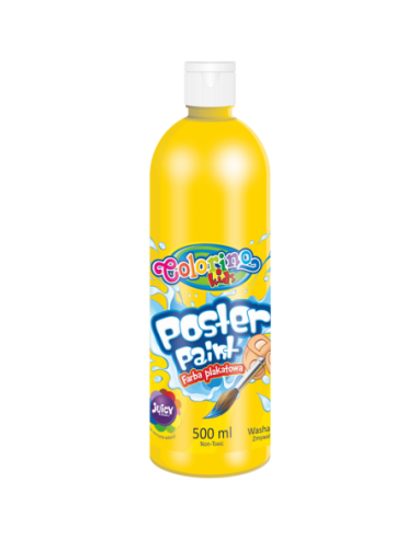 Farba plakatowa 500 ml żółta