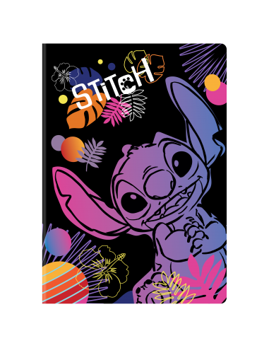 Disney Stitch Black Zeszyt A5 w linię