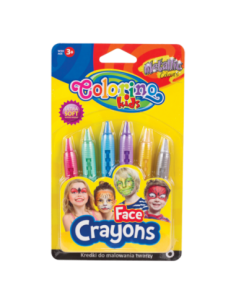 Metallic Face Crayons 6...