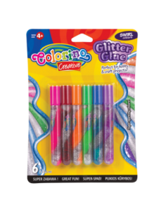Swirl Glitter Glue 6 colours