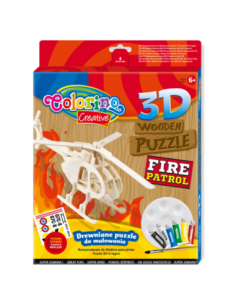 3D Puzzle Drewniane Helikopter