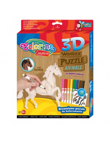 3D Wooden Puzzle Horse