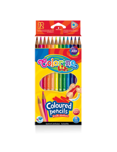 Triangular Coloured Pencils 12 colours