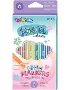 Pastel Glitter Markers 6...
