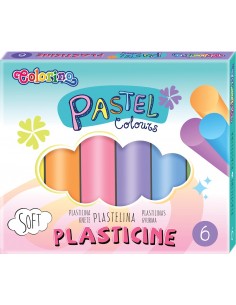 Plasticine Pastel 6 colours