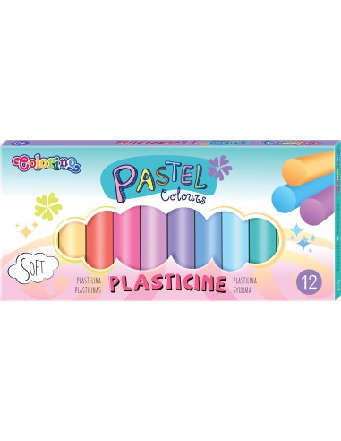 Plasticine Pastel 12 colours