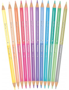 Colorino Pastel markers with glitter 6 colors - VMD parfumerie