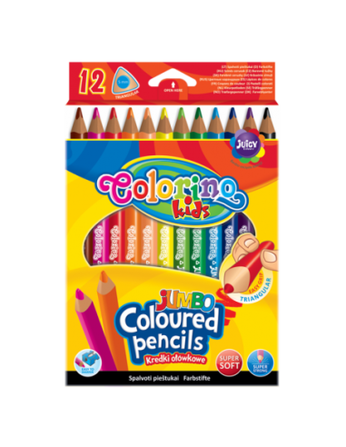 JUMBO Triangular Coloured Pencils 12...