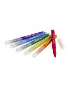 Flamastry brokatowe 6 kolorĂłw 2